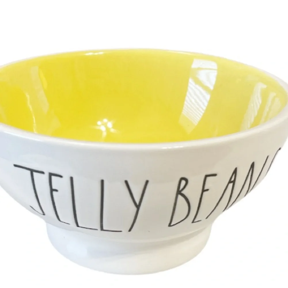 NEW Rae Dunn JELLY BEANS Pedestal Bowl